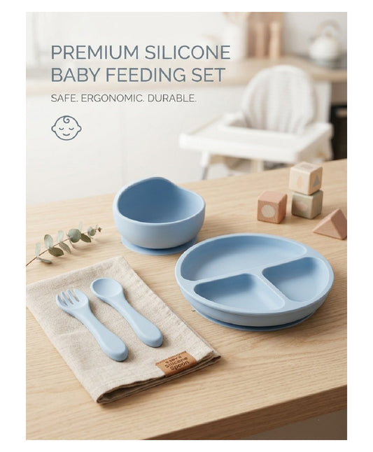 Silicone Suction Plate Set — First Foods