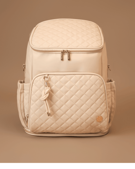 The Super Trooper Luxe Diaper Bag - Ecru